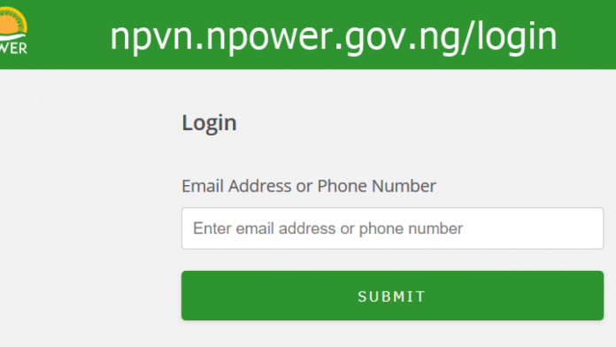 NPVN Dashboard – Login to Npower Portal www.npvn.npower.gov.ng